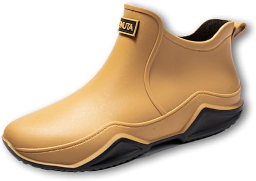 Zemure Rainies Rain Boots, Waterproof Non-Slip Rain Boots for Outdoor, Trendy Short Rain Boots for Women Men, Fishing Garden Mud Rubber Boots