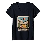 Photo Gallery donna bar harbor maine nature vacation new england souvenir maglietta con collo a v Photo Gallery donna bar harbor maine nature vacation new england souvenir maglietta con collo a v