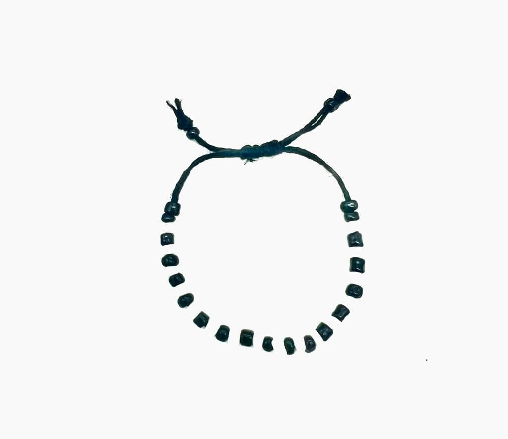 Cotton Thread Black Nazar Bracelet for Hands & Feet, Adjustable Size, Set of 12, for Baby Girls & Boys Nazariya 3