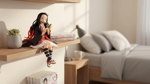 Image of Awestuffs Action Figure Limited Edition for Car Dashboard, Decoration, Cake, Office Desk & Study Table Nezu Sitting D Slayer