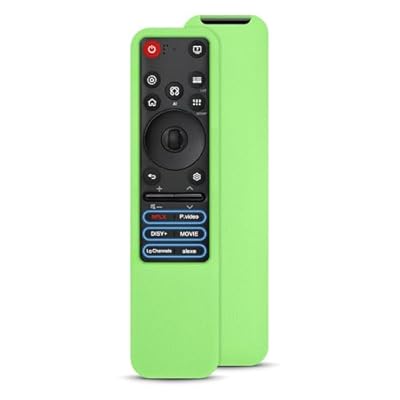 Silicone Case for LG MR25GA Magic Remote Control, Anti-Slip Protective Cover Compatible with 2025 LG OLED G5/C5/B5/M5 & QNED Series TVs (Model AKB76046602) (Glow Green)