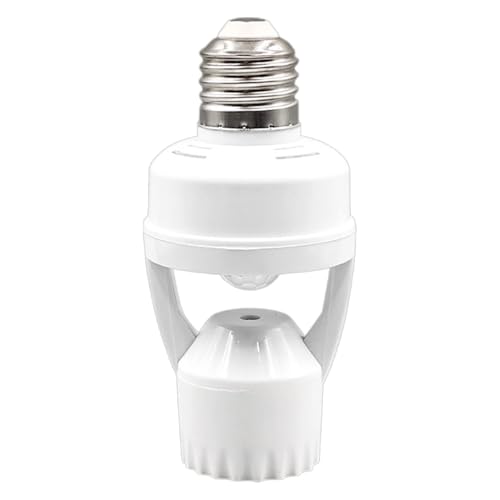 Presa Luminosa Per Sensore Di Movimento | Interruttore Di Induzione Del Corpo Umano | Adattatore Per Lampadina A Risparmio Energetico Smart Delay | Facile Installazione A Vite Per Lampadine A Incandes
