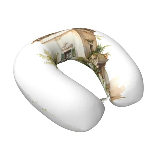 Almohada de viaje de espuma viscoelástica negra miniatura 2