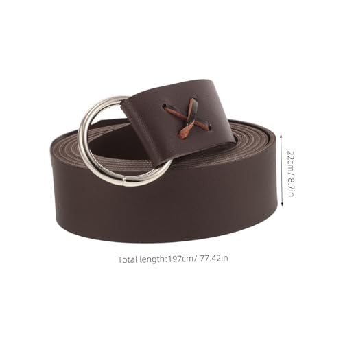 BESTYASH Medieval Viking Belt for Cosplay Pu Accessory for Halloween Renaissance Fairs and Historical Reenactments for Men and Women2