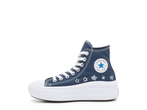 Converse Unisex-Child Chuck Taylor Move Platform Doodle Stars (Little Kid) Sneaker3