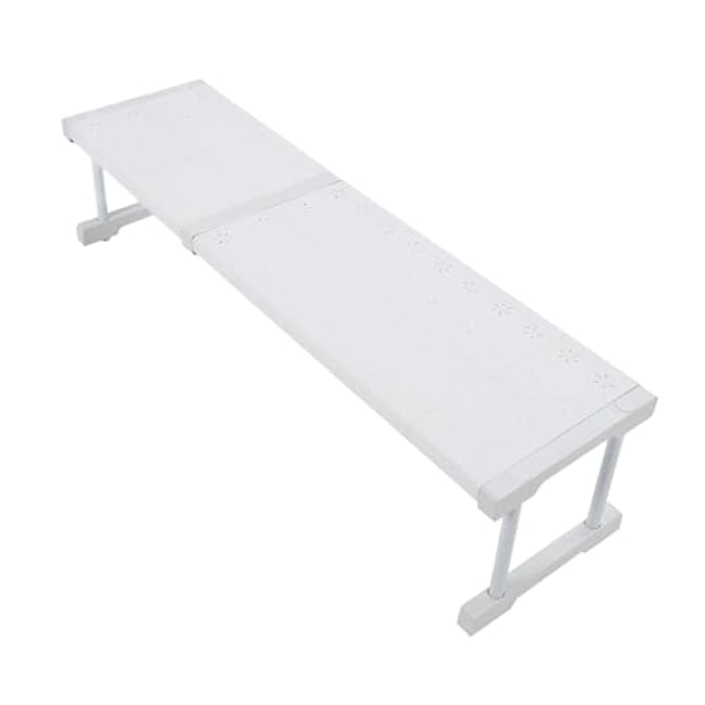 Expandable Cabinet Organizer Shelf, Adjustable width Organizer Riser, for Kitchen Cabinet Spic e Rack Locker Pantry Cupboard Under Sink Countertop Desk Organization (Length 67-88cm / 26.4-34.6in)