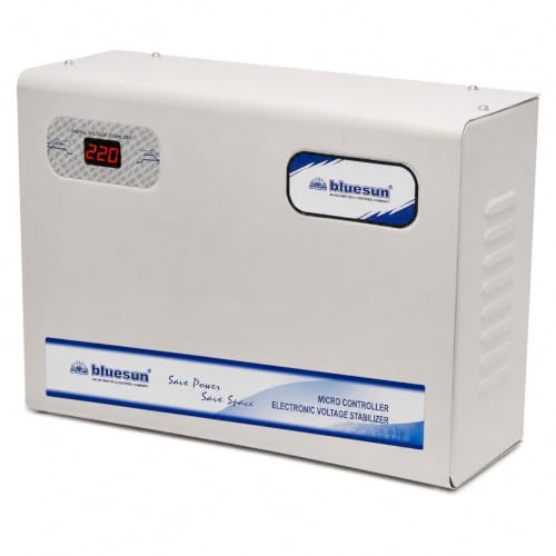 Image of 4kVA Digital Voltage Stabilizer | 170V-280V Wide Input Range | Toroidal Transformer | Microcontroller Based | Fully Automatic 230V Output | Ideal for Indian Home Appliances