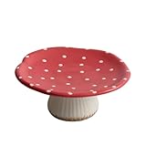 MotiveTech Frutero con Forma de Seta, Decoración de Mesa, Plato para Servir con Base Alta para La Encimera de La Cocina, Ideal para Postres Y Aperitivos.