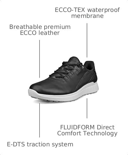 Image of ECCO Golf S Casual Lace Waterproof Golf Shoe