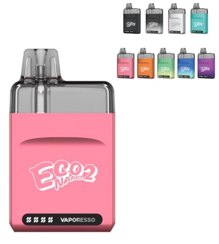 xpb\ ECO Nano 2 Pod System Kit 1000mAh 6ml Vape xCv X^[^[Lbg dq^oR ։ [d jR`t[ (Blossom Pink)