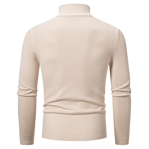 Muscularfit Mens Knit Polo Sweater Long Sleeve Slim Fit 1/4 Zip Knitted Pullover Sweaters Causal Stylish Business Knitwear3