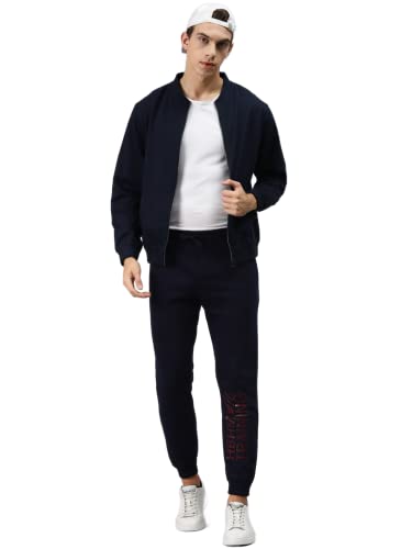 Image of Hubberholme Men's Cotton Blend Solid Collared Sweatshirt