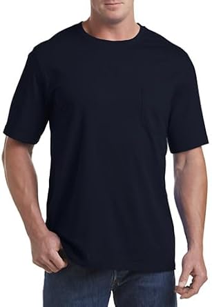 Harbor Bay by DXL Men's Big and Tall Sweat Resistant Pocket T-Shirt