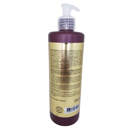 Condicionador Dolce Pet Rubi Liso Absoluto Cereja e Avelã para Cães e Gatos 500 ml