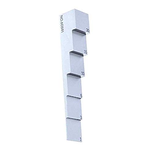Bloque de calibración de 6 pasos 1mm 3mm 5mm 10mm 15mm 20mm para medidor ultrasónico de espesor material acero 1018 miniatura 4