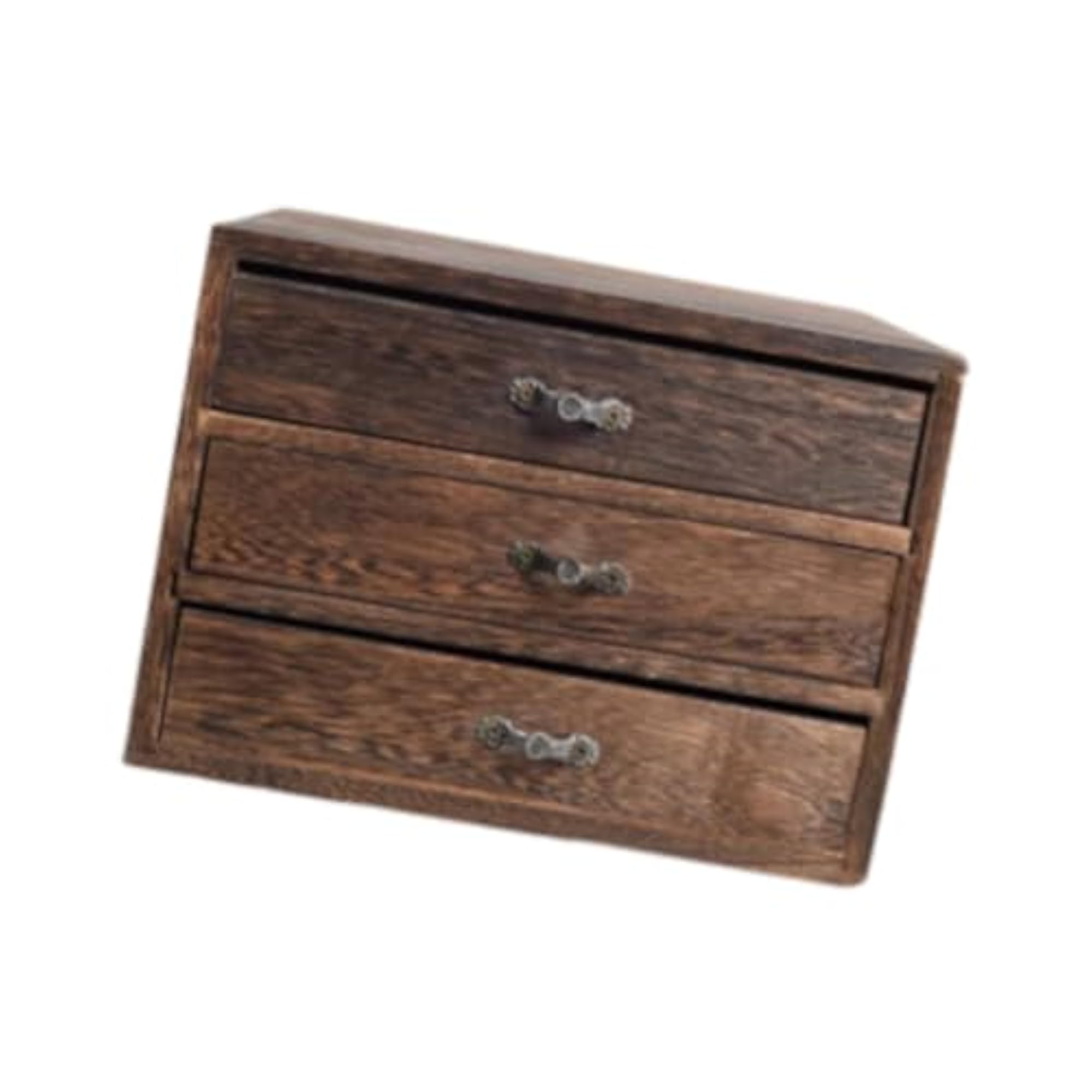 Wooden Storage Box for Vanity and Earring Organization