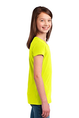 DISCONTINUED District Girls The Concert Tee XS Neon Yellow2