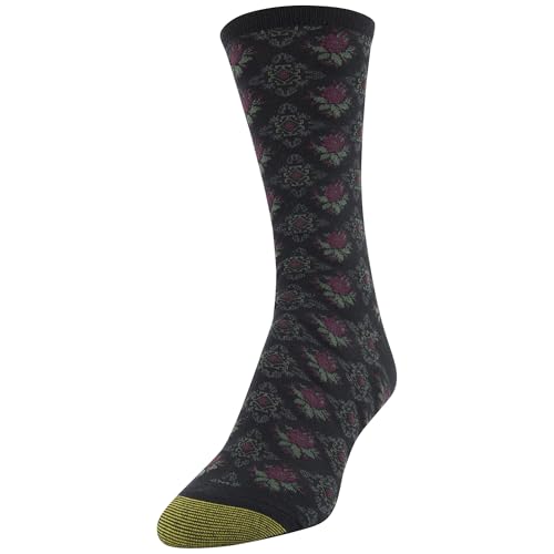 Image of GOLDTOE Women's Floral Dress Crew Socks, 3 Pairs