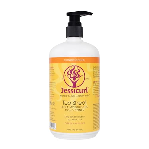 Jessicurl Too Shea Extra Moisturizing Conditioner, Citrus Lavender, 32.0 Fluid Ounce