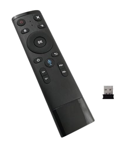Image of S5 Voice Remote, 2.4G Wireless Infrared Remote Control with 6 Axis Gyroscope and IR Learning, Air Fly Mouse with Voice Input for Original Android TV Box /Android TV /PC /Smart TV