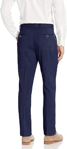 Wehilion Linen Suit Pant for Men Dress Summer Thin Men Suit Pant Long Groomsmen Suit Pant Slim Fit2