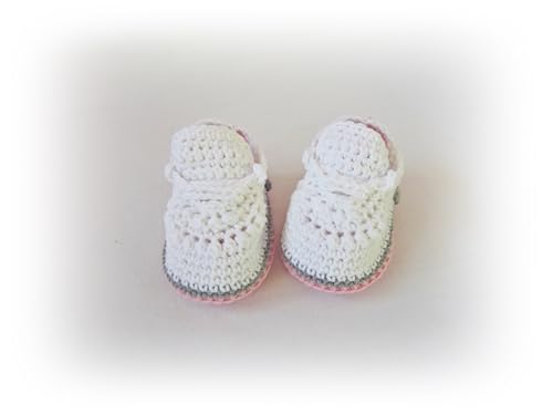 Crochet Baby Shoes, Newborn Sneakers, Baby Shower Gift, Baby Booties (3-6 months)3