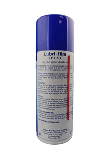 Haynes Lubri-Film Spray - Food Grade Lubricant - Heavy Duty Aerosol Pfte Lubricant - Nsf Certified - 1-11.25Oz Spray Can #TOP1