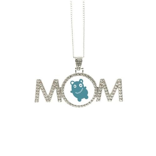 Cadeau fête des mères collier alien créature ours art déco pour maman et grand-mère