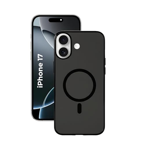 Image of Crystal Translucent Magnet Case for iPhone 17, Premium Polycarbonate, Ultra Strong Magnets, 360 Drop Protection, Raised Camera Protection, MagSafe Compatible