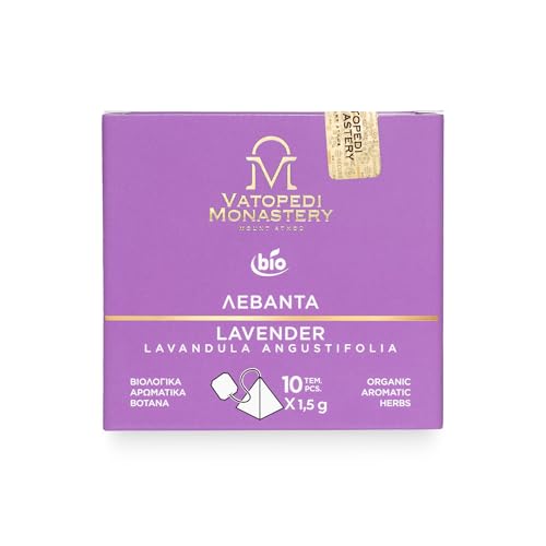 Té de Lavanda Orgánico con Hierbas Aromáticas Orgánicas del Monte Athos (Lavandula Angustifolia) - 15g