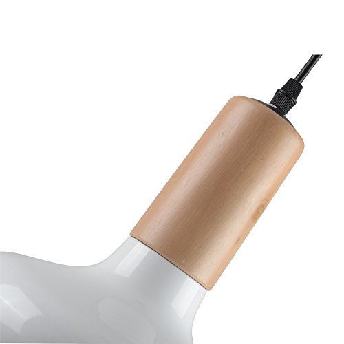 FOSHAN MINGZE 1 LED Pendant Ceiling Light Modern Lampshade Metal and Wood Finished Lamp Shade Chandelier Bar Light Fixture 50W