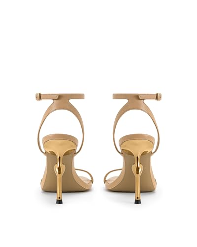 Image of JW PEI Women's Alivia Gold Metal Heel Sandals