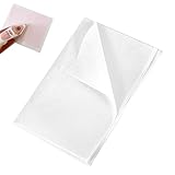 HAODOPSTY Bügelvlies, 200 x 100 cm Vliesstoff zum aufbügeln, 55g/m² Dicker Stil Bügelflies, Bügeleinlage für Bügelfalten, Nähhandwerk, Verstärkte Bekleidung (Weiß)