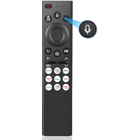 Voice Remote Replacement for Samsung Smart TV, Compatible for All Samsung Smart Curved Frame QLED LED LCD 8K 4K TVs, with Voice Function Cover
