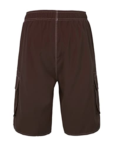 Image of Nonwe Men's Beachwear Board Shorts Quick Dry with Mesh Lining Swim Trunks