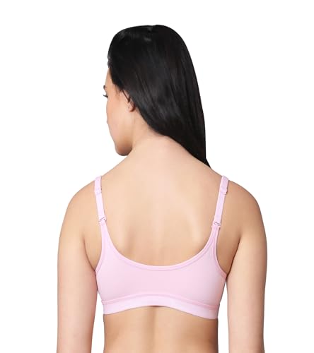 Image of Pack of 1 Non Padded Wire Free Seamless Full Coverage Sports Bra
