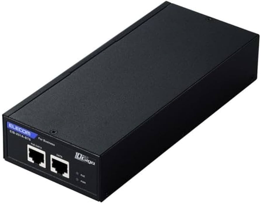 エレコム　PoEインジェクター EIB-X01A-BT6 5台セット 10Gマルチギガ対応 IEEE 802.3bt規格準拠 PoEインジェクター - EIB
