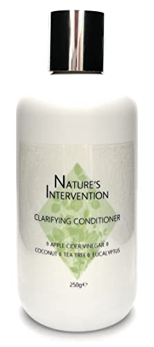 99% Natürliche KLÄRUNG SPÜLUNG - APFELESSIG, TEE BAUM & EUCALYPTUS - 250ml von NATURE'S INTERVENTION. Ohne Parabene, Ohne Sulfate, Ohne Silicone. Konzentriert. pH 5.5 fur Empfindliche Haut Cover