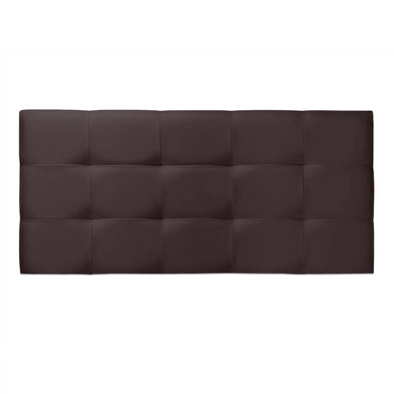 Ventadecolchones - Cabecero de Cama Tapizado Acolchado de Dormitorio con capitoné Modelo Tablet en Polipiel Wengué y Medida 151 x 70 cm para Camas de 135 ó 150 cm