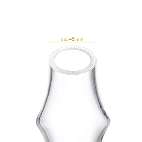 DILAW® Rubin Shisha Bowl Glas Ersatzglas Maße: Medium Höhe: ca. 21,5 cm Bowl ohne Gewinde – Bild 4
