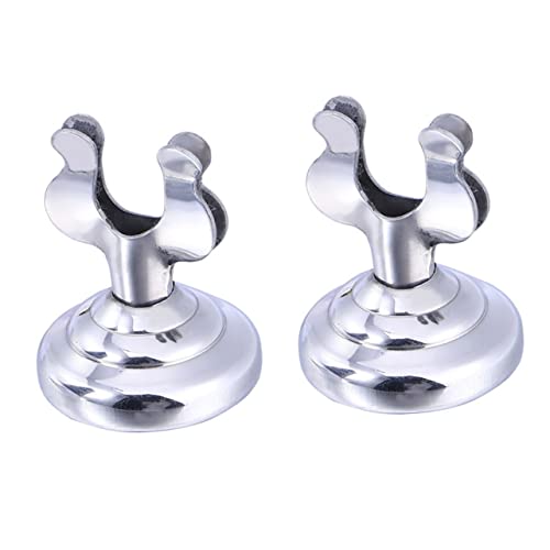 GANAZONO 4pcs Restaurant Meal Holder Stainless Steel Menu Stand Elegant Tuning Fork Shape Tabletop