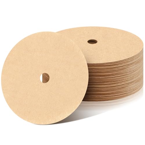 Image of 200 Count Disc Coffee Filters, 3.5in Natural Percolator Coffee Filters for Percolator Coffee Pot and Flat Bottom Basket