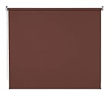 Verdunkelungsrollo Kettenzugrollo Seitenzugrollo Rollo / Farbe Cappuccino / Material: Stoff, Polyester