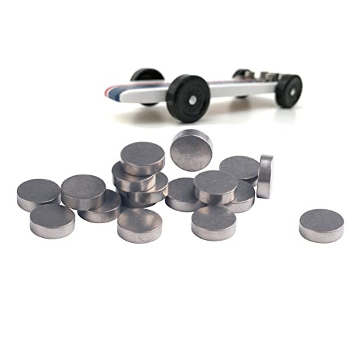 MUUNN Cylindrical Tungsten Weights for Pinewood Cars Derby,Bring Your Car to The 5 oz Limit and Make The Faster Pine Derby Car,10-Pack (3/16OZ(Pack of 10))