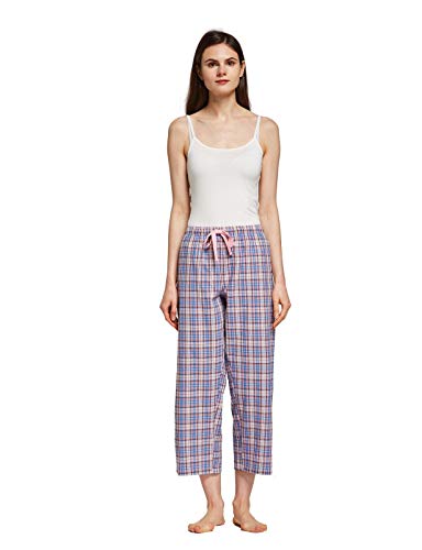 Image of CYZ Comfortable Cotton Capri Woven Pajamas for Women, Casual Capris for Women, Perfect for Daily Wear and Sleepwear