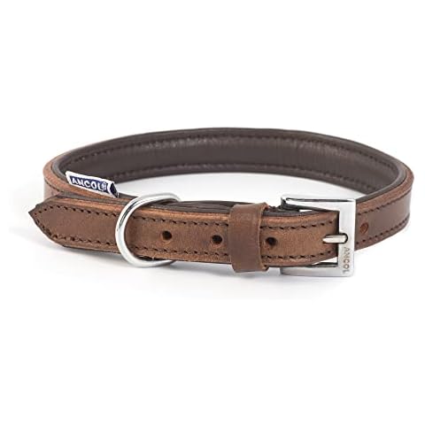 Ancol Vintage Padded Leather Dog Collar Cover