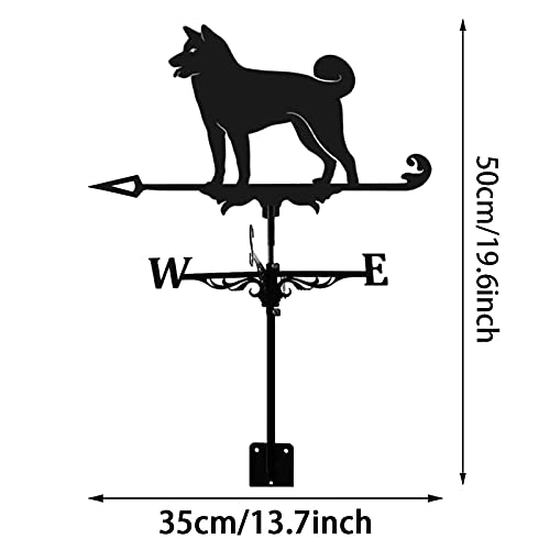Girouette avec outil de mesure précis du vent et support métallique extérieur stable