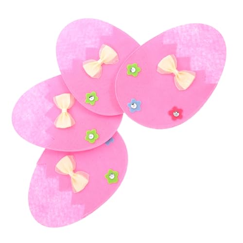 Cabilock 4pcs Easter Cutlery Holders Reusable Utensil Sleeves for Parties Felt Utensil Bags for Forks and Spoons for Spring Celebrations and Table Decorations