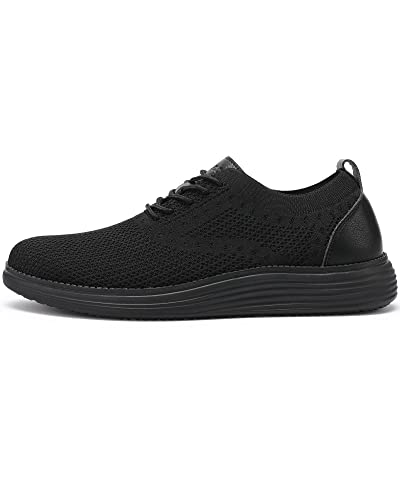 Image of VILOCY Men's Casual Dress Sneakers Lace-Up Oxfords Business Mesh Breathable Walking Shoes Tennis Comfortable