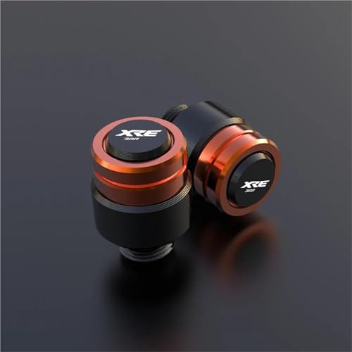 Adaptador de Espejo Accesorios para Motocicletas CNC, Tapones para Agujeros De Espejo, Tornillos Y Tapas para Honda XRE300 XRE 300 2016-2024 2023 2022 2021 2020(Orange)